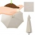 10 Feet Umbrella Replacement Canopy Outdoor Top Cover Sun Shade Sail Canopy,Beige   